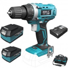 Dedra Set Masina de gaurit si insurubat SAS+ALL 2 acumulatori Li-Ion 18V 5.0Ah incarcator rapid 125W si geanta